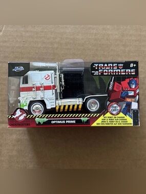 Transformers Optimus Prime x Ghostbusters Ecto Die Cast Vehicle 24078 Jada Toys
